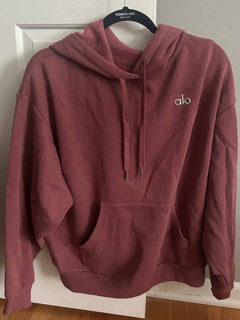 Alo Sweatshirt, Berry Purple Color, Size Small